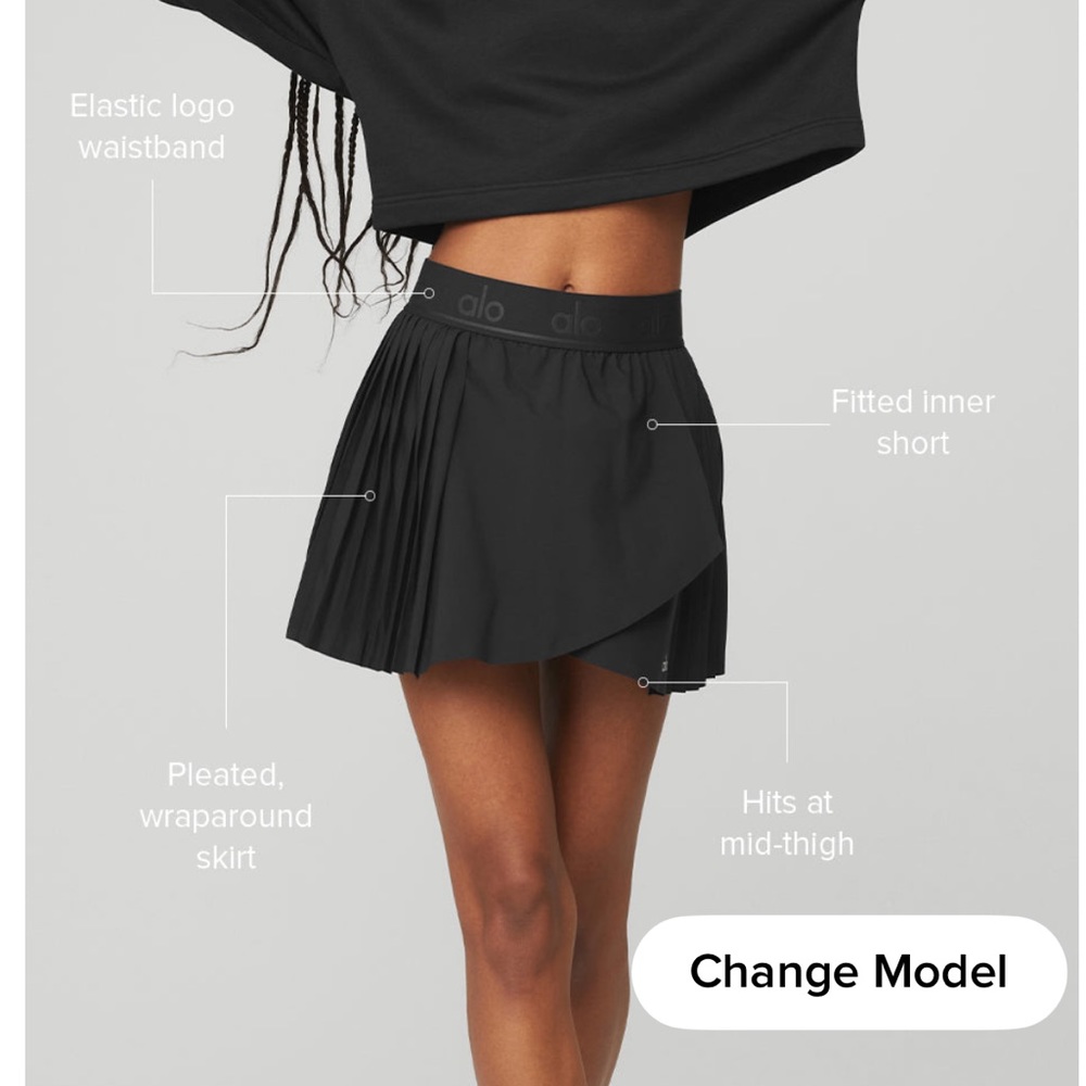 Alo “Aces Tennis Skirt”